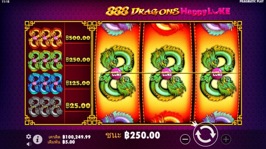 888 Dragons Happyluke เกมสล็อตออนไลน์: ทะยานสู่ชัยชนะ 100x!