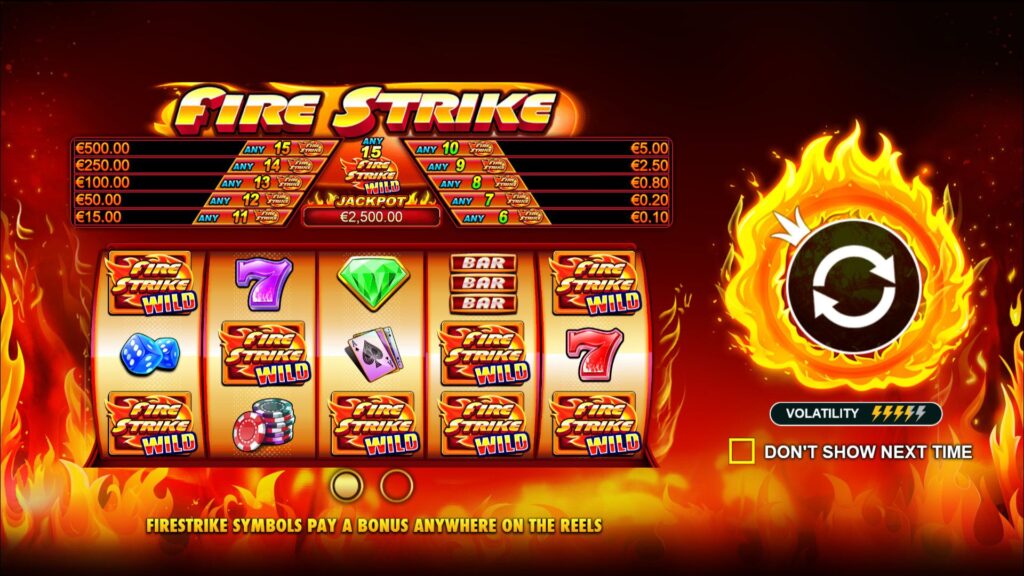 เรียนรู้วิธีรับเงินเดิมพันสูงถึง 25,000 เท่าใน Fire Strike สล็อตhappy!