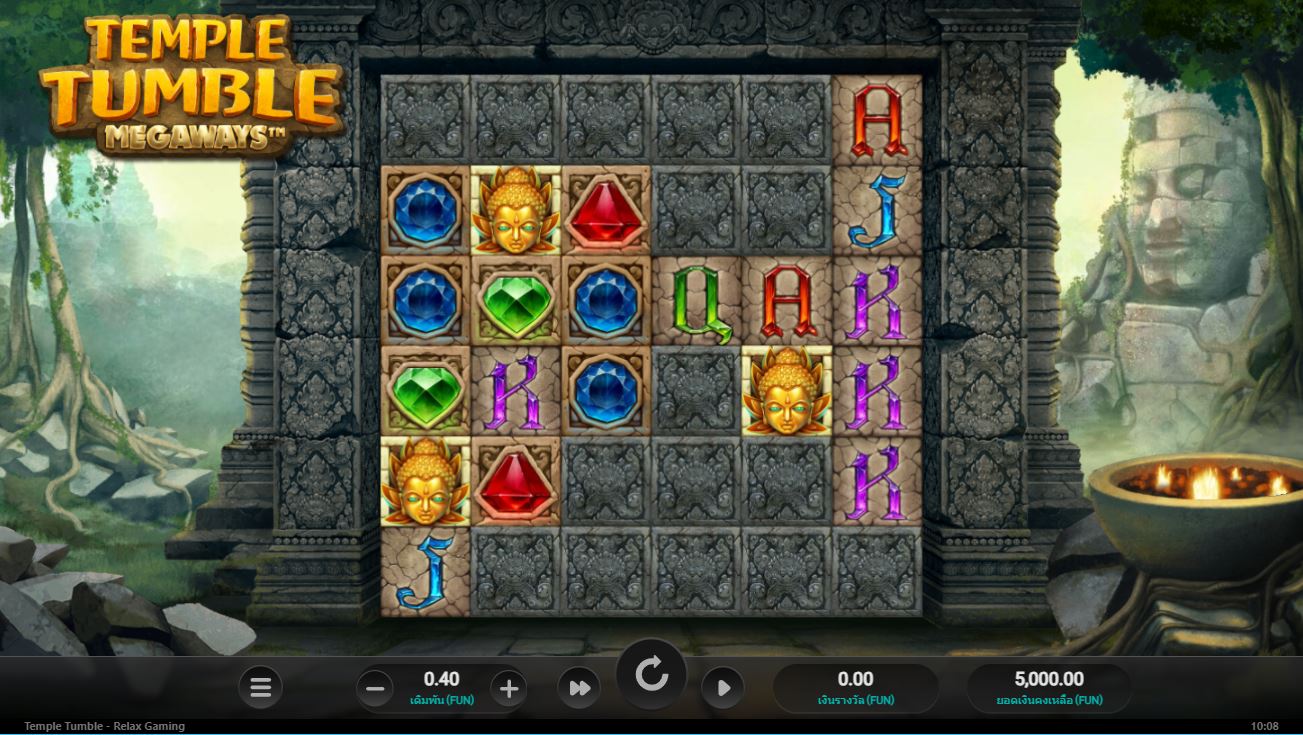 เล่นเกม Temple Tumble Megaways Happy Lucky Slot ตอนนี้ | ชนะสูงสุด 20,000x เดิมพันของคุณ!