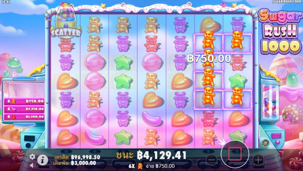 ชัยชนะครั้งใหญ่! Sugar Rush 1000 รางวัลชนะรางวัลแจ็คพอต 2,407,320 บาท ในเกม แฮปปี้สล็อต