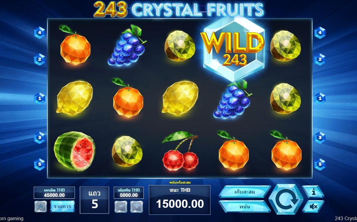 ปลดล็อกความมหัศจรรย์ของ 243 Crystal Fruits แฮปปี้สล็อต: หมุนเพื่อชัยชนะครั้งใหญ่!