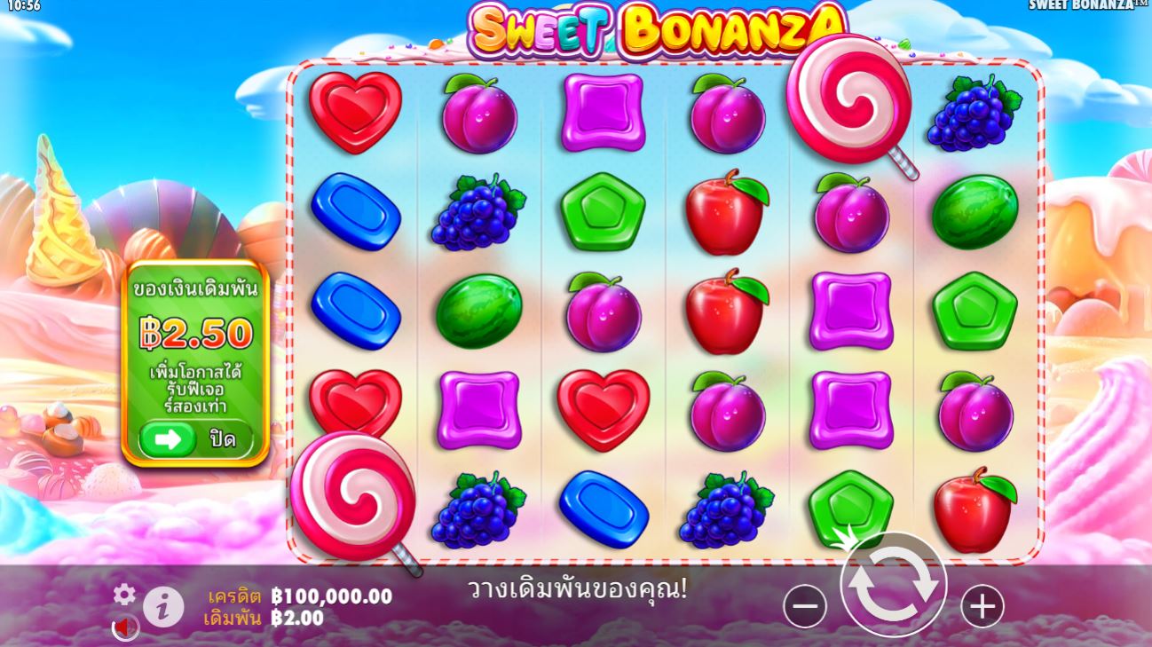 วิธีชนะเงินเดิมพันสูงถึง 21,175x ที่ Sweet Bonanza– Happyluke Slot (RTP 96.49%)