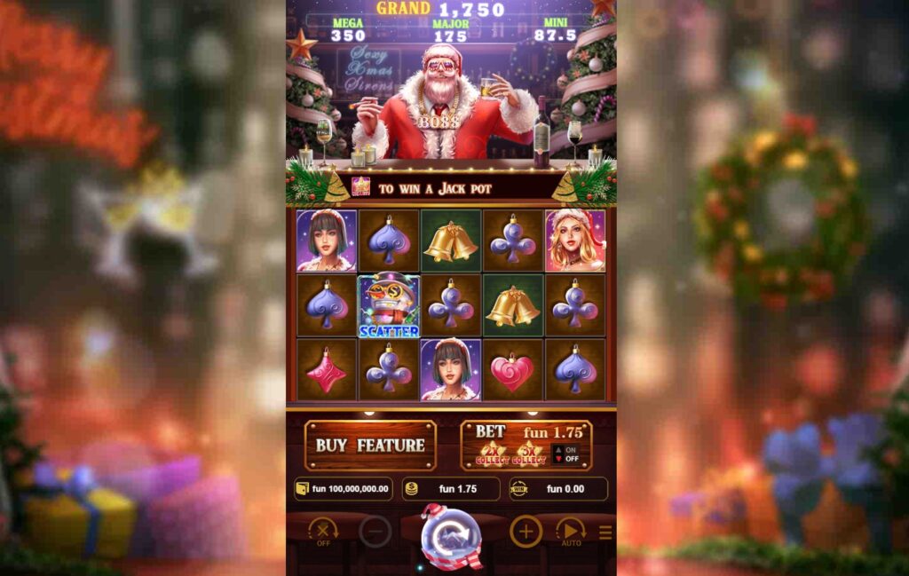 Sexy Christmas Siren slot game - RTP 96.25% และฟรีสปิน